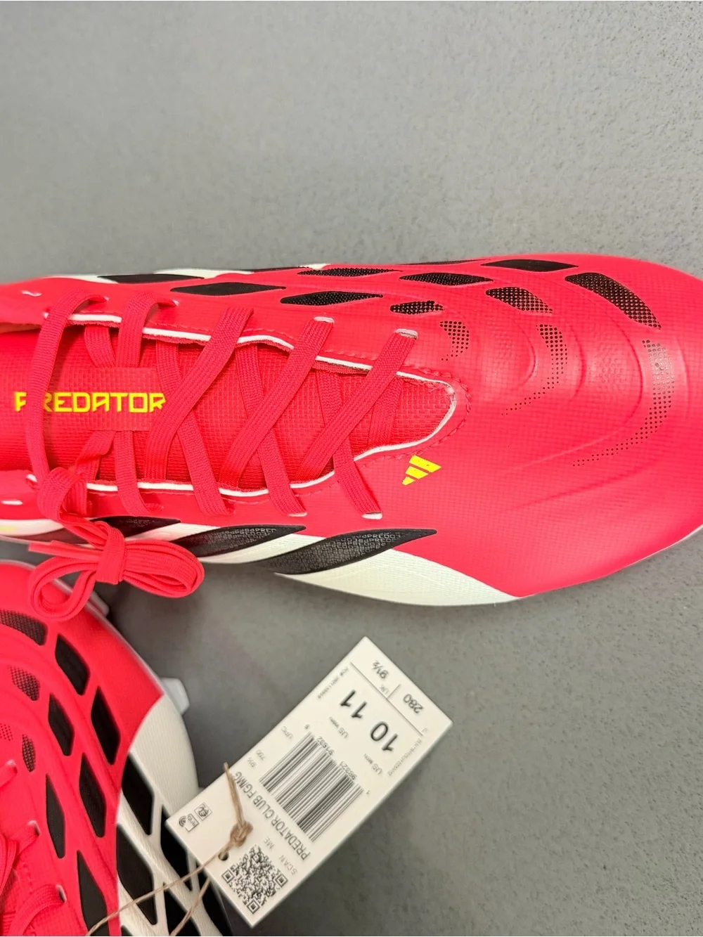 adidas Predator Elite FG  Soccer Cleats men’s size 10 - Hot Pink White Black